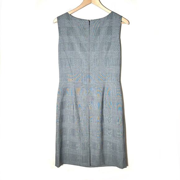 Antonio Melani black and gray plaid business casual sheet dress size 8 B119 - Picture 4 of 4